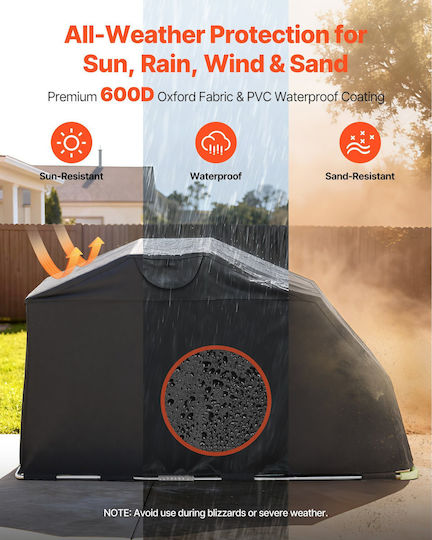 Vevor Vevor Camping Tent Black 279x109.5x160cm