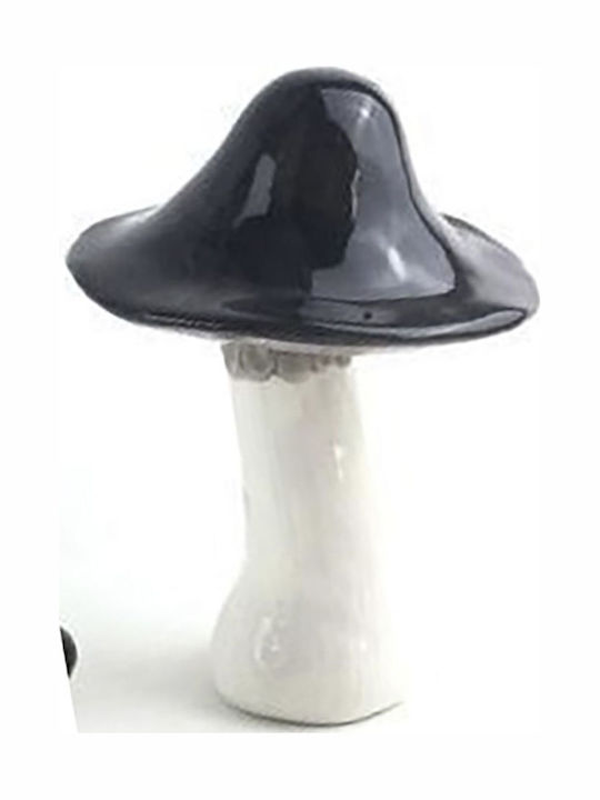 Iliadis Christmas Ceramic Figure Mushroom Black Height 15cm 4pcs