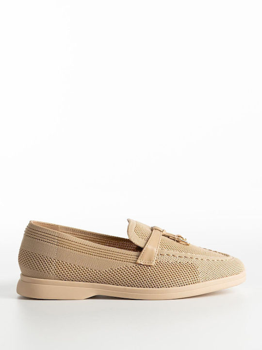 Γυναικεία Loafers σε Μπεζ Χρώμα