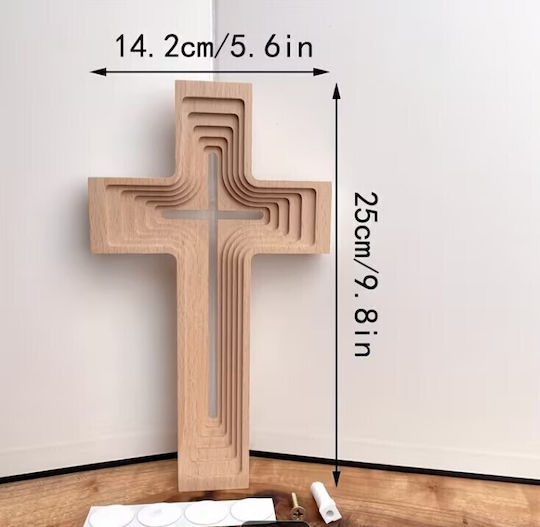 Cruce Din Lemn – 25 Cm