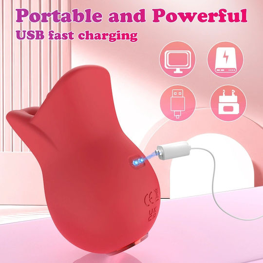 Lips 3 In 1 Mini Δονητής G-Spot 9cm Κόκκινος