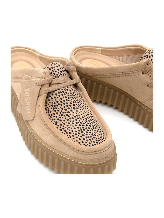Torhill Suede Mules με Ψηλό Τακούνι σε Ροζ Χρώμα