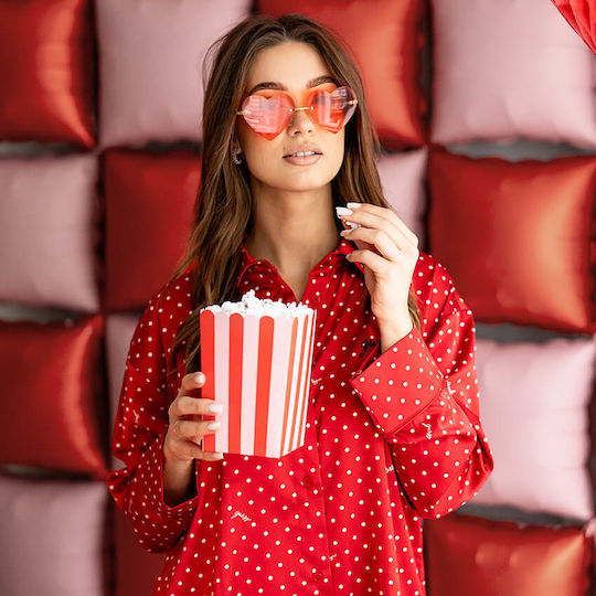 Heart-shaped Glasses Red