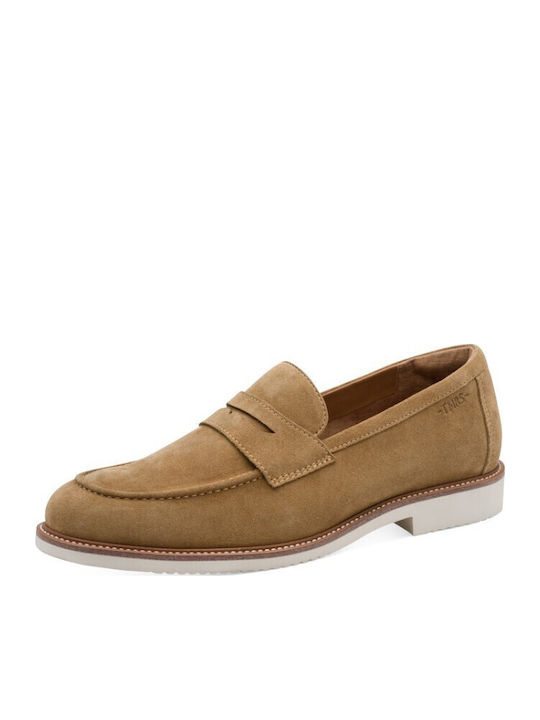 Δερμάτινα Ανδρικά Loafers σε Ταμπά Χρώμα