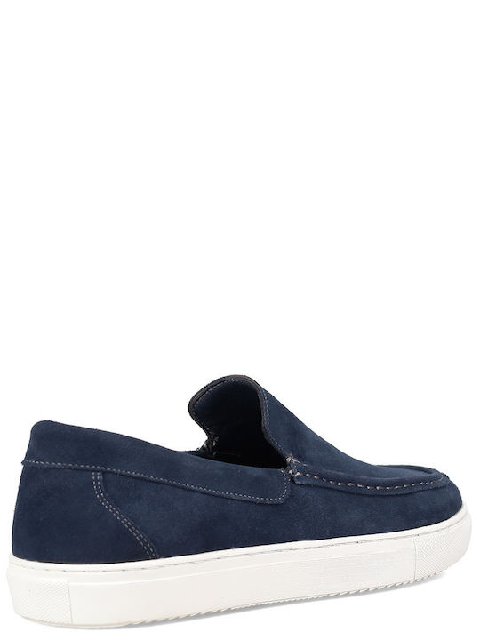 Men's Leather Loafers Blue