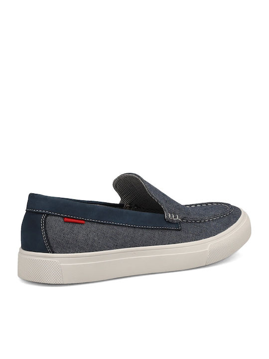 Suede Ανδρικά Loafers σε Μπλε Χρώμα