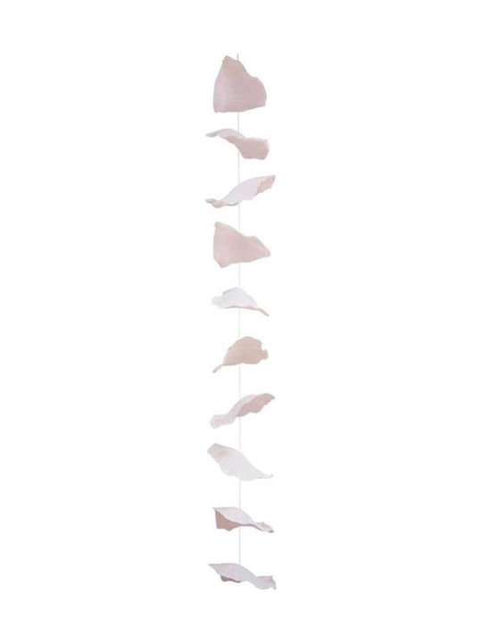 Marhome Weihnachtliche Girlande Stoff Rosa 28x28cm 1Stück