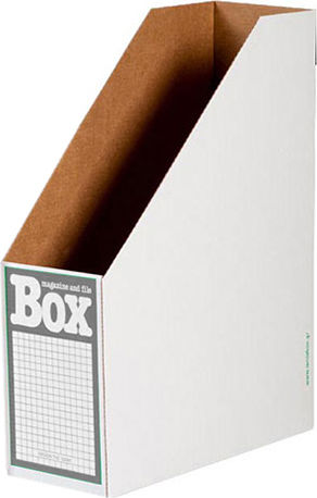 ΙΩΝΙΑ Box Θήκη Περιοδικών Αρχείου Χάρτινη Γκρι 26x26x32εκ.