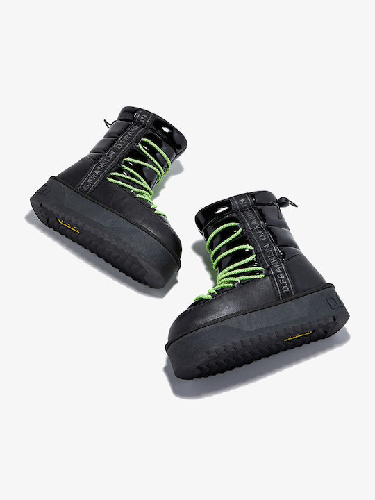 Women's Ankle Boots with Fur Black