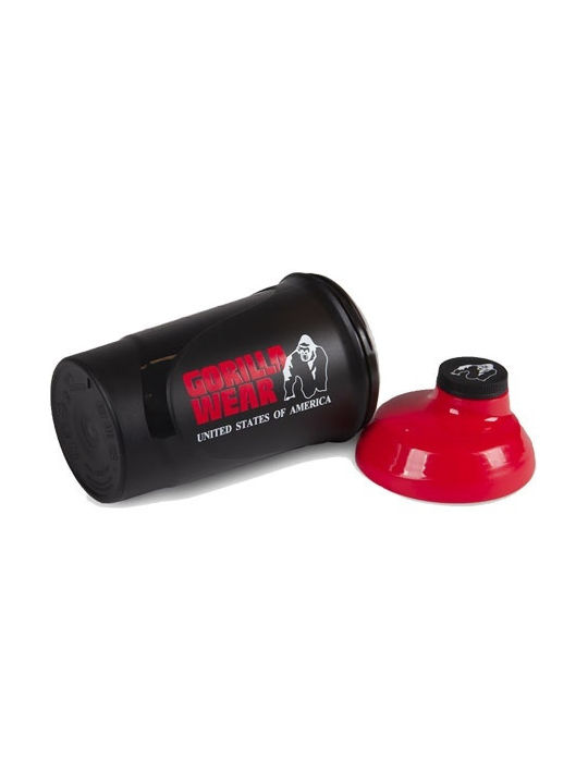Gorilla Wear Shaker Πρωτεΐνης 600ml Πλαστικό Μαύρο