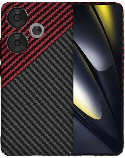 Techsuit Umschlag Rückseite Schwarz (Poco F6)