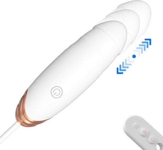 Love Vibrator Egg with Remote Control White