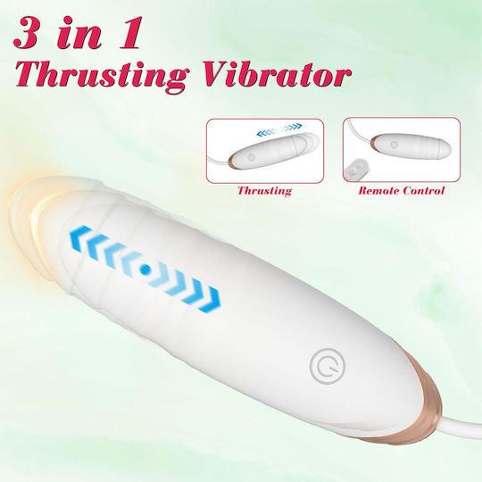 Love Vibrator Egg with Remote Control White