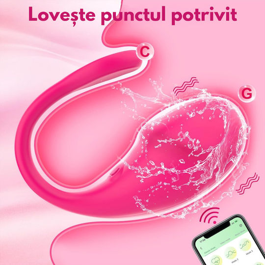 Вибратор G-Spot с Дистанционно Управление 20см Розов