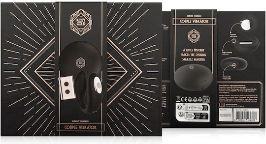 Rosy Gold Vibrator Dublu Vibrator cu Telecomandă Negru