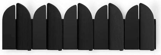 Umbra Metal Wall Hanger With 5 Black Hooks