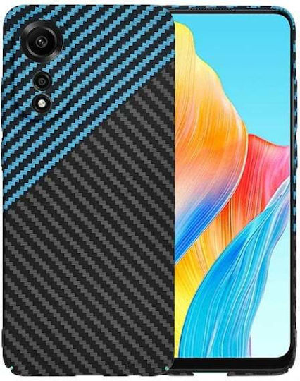 Θήκη Oppo A78 4g Techsuit Carbonite Fiber Shell Μαύρο Μπλε