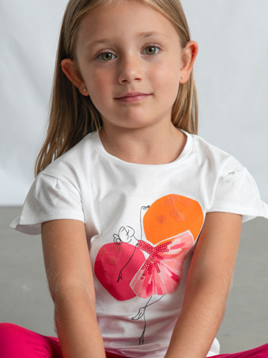 Kids' Set with Leggings Summer 2pcs Red