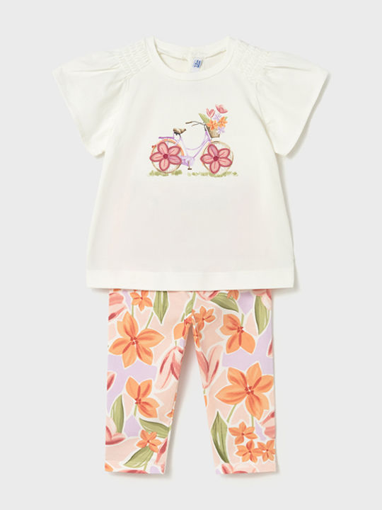 Kids' Set with Leggings Summer 2pcs Pink