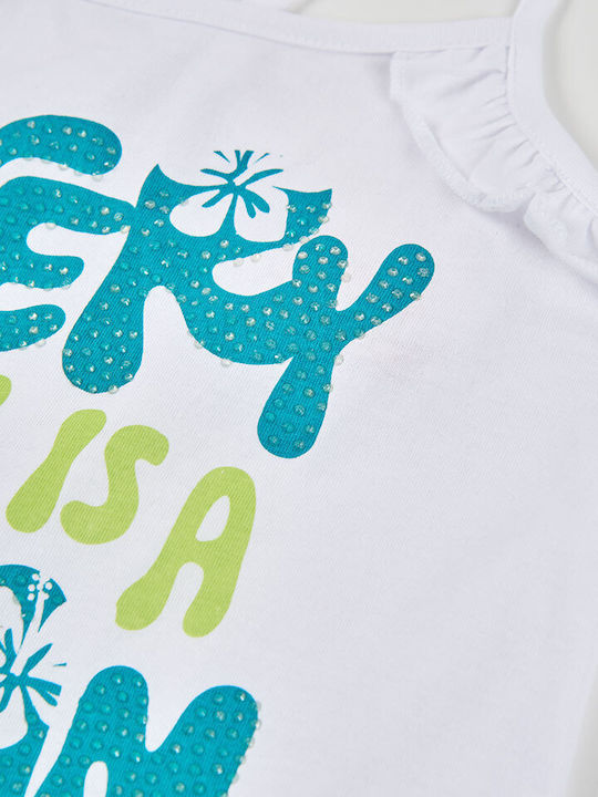 Kids Top Sleeveless White