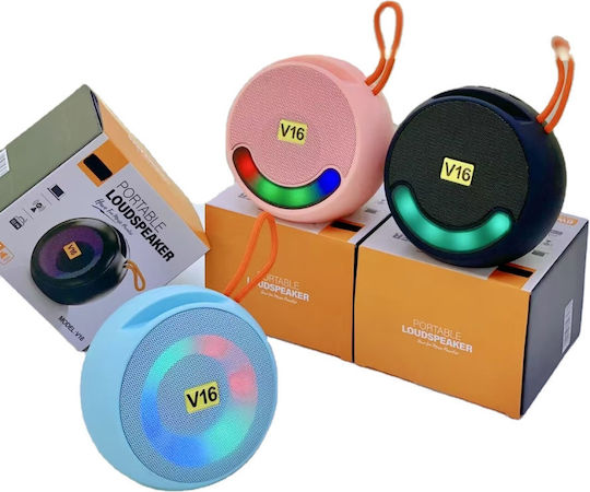 XKT V16 Ηχείο Bluetooth 8W με Ραδιόφωνο Ροζ