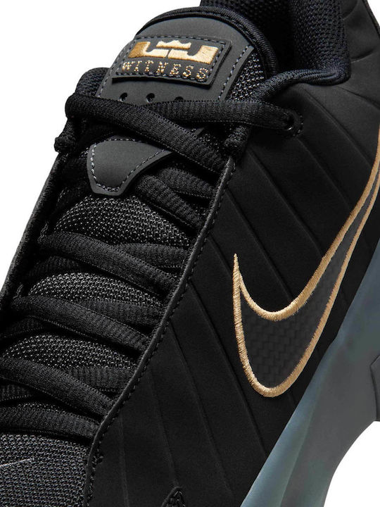 LeBron Witness 9 High Basketball Shoes Black Iron Grey Dark Smoke Grey