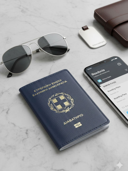 Passport & Card Case Blue 0323004