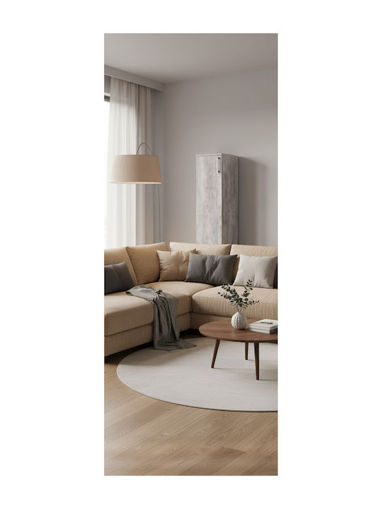 Wohnzimmer Vitrine aus Spanplatte Grau 30x36x111cm