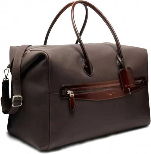 Santoni Sack Voyage Brown made of Leather L45.5xW26xH28cm
