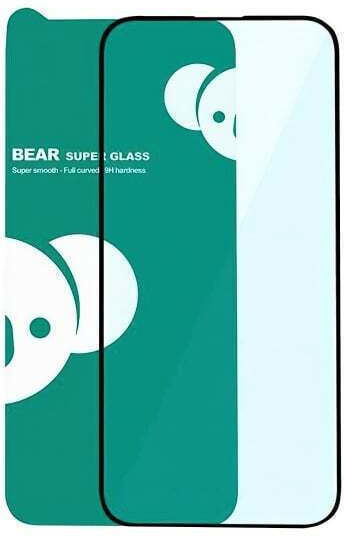 Bear 3D Пълно лепило Защитен екран Черен (iPhone 17 Pro Max / iPhone 16 Pro Max)