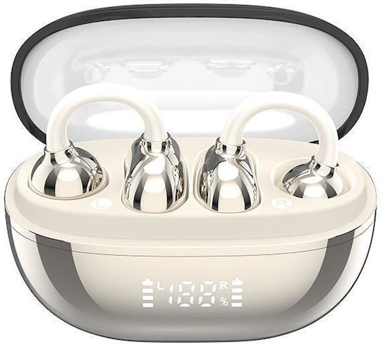 XO G43 Open Ear Bluetooth Handsfree Earphones with Sweat Resistance and Charging Case Gold