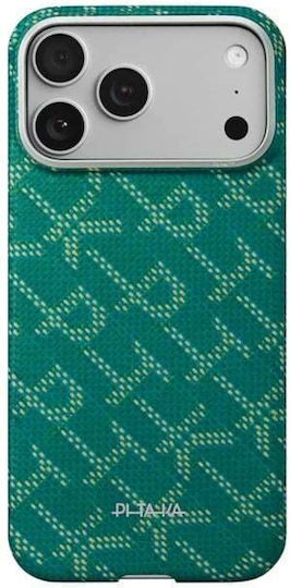 Pitaka Case Iphone 17 Pro Ultra-slim Pitatap Monogram-gold/green