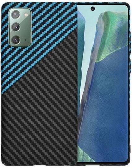 Калъф Samsung Galaxy Note 20 5g N981 Note 20 N980 Techsuit Carbonite Fibershell Черно Синьо