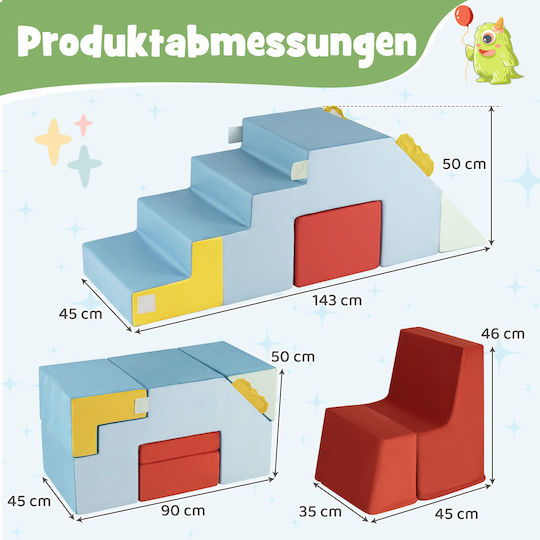 Costway Set made of Fabric Multicolour