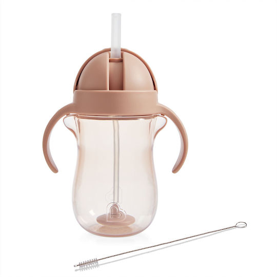 Munchkin Toddler Cup Any Angle Weighted Straw Plastic Brown 296ml for 9m+