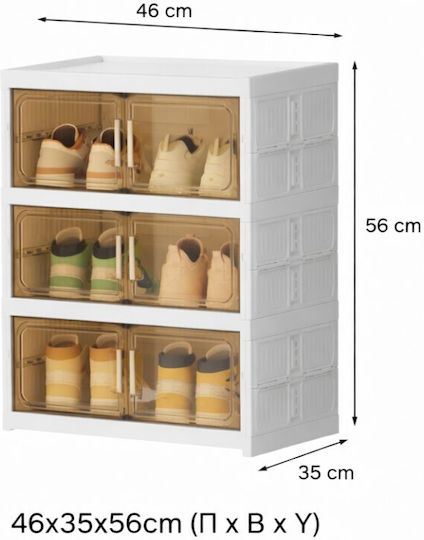 Plastik Schuhschrank 46x35x56cm