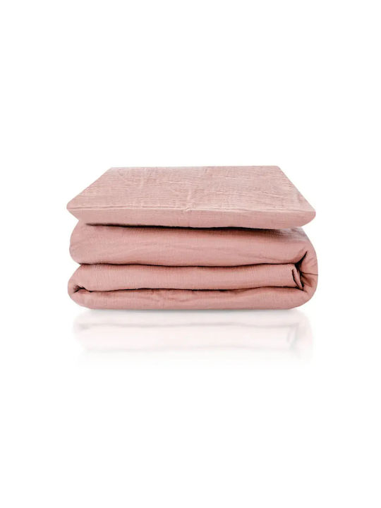 Julius Zöllner Baby Duvet Cover Set With Pillowcase Dusty Rose 100x135cm