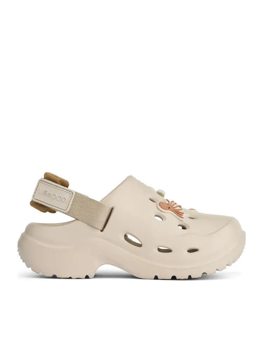 Milas Sandy Mix Kids Beach Shoes Clogs Beige