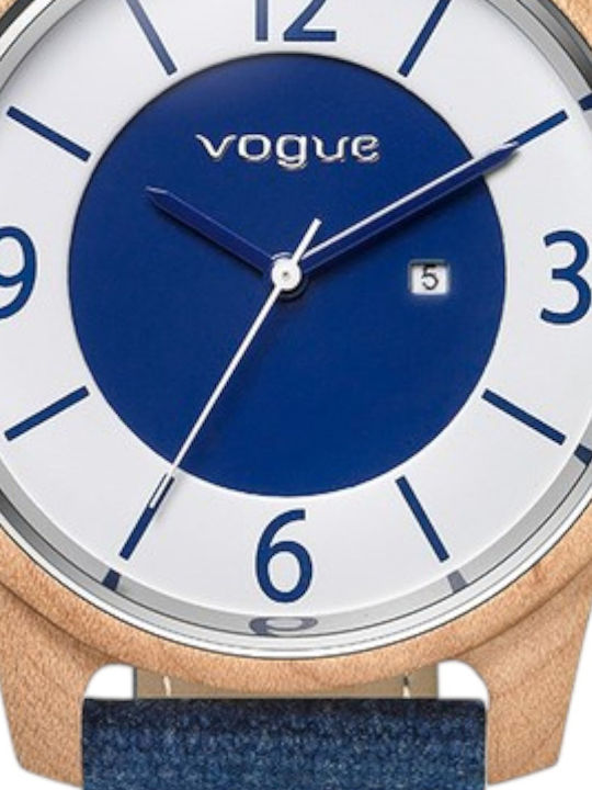 Vogue Ceas Dama 42mm Baterie Cu Brățară Din Metal Bej