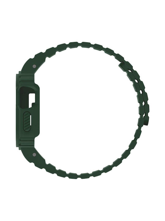 Tragbare Hülle Apple Watch Ultra 3 Ultra 2 Ultra 1 49mm Buddi Forge Unibody Magnetische Silikon Grün