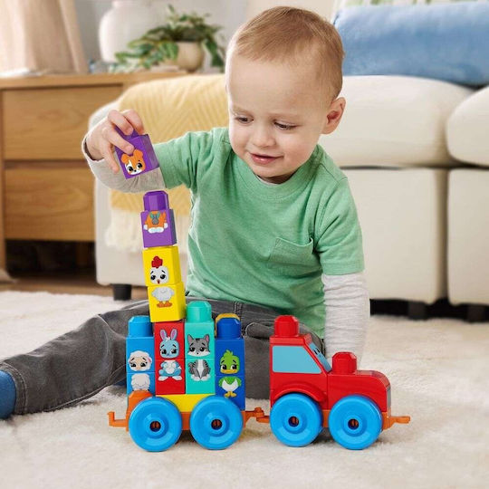 Mega Bloks Τουβλάκια Τρακτέρ με Ζωάκια για 1.5+ Ετών 30τμχ