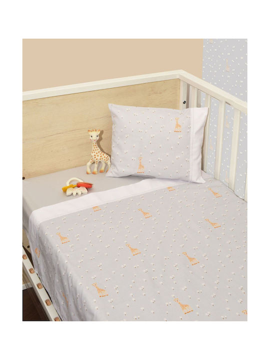 Sophie La Girafe Σετ με Λάστιχο Γκρι 110x170εκ.