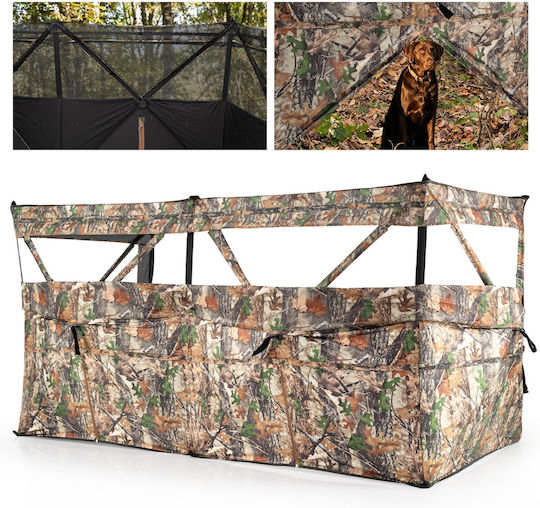 Costway Σκηνή Κυνηγιού Pop Up Διάφανη 120x240x120εκ.