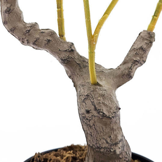 Artekko Lemon Tree Πράσινο Τεχνητό Δέντρο Λεμονιάς Μαύρη Γλάστρα 30x30x80 Cm