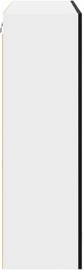 Cabinet Wall with Countertop Black 80x31x100cm