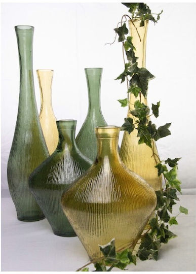 Atmosphera Glass Vase Green Y50cm