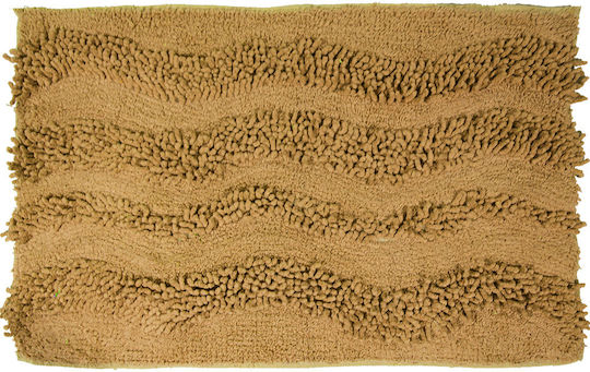 San Lorentzo Бански килим Памук Правоъгълена Waves 1404 GOLD Злато 45x70бр