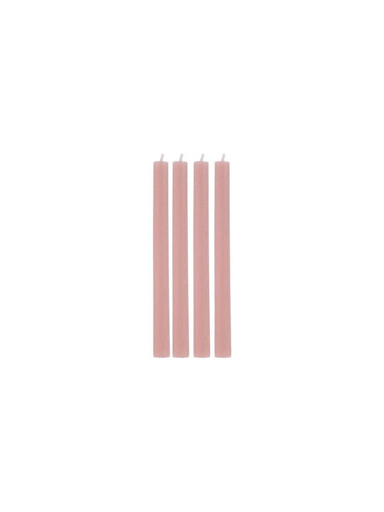 Atmosphera Aromatic Taper Candle Pink 25.5cm 4 Pieces