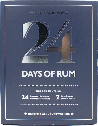 Rum Calendar 24 Days 24x20ml + 2 Rum Glasses