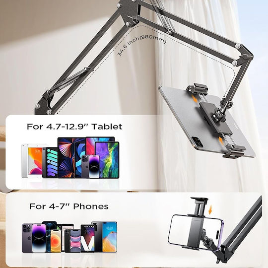 Lisen Mobile Stand with Arm in Black color YL0223060007